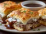 Delicious French Dip Squares Ready to Serve