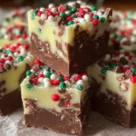 Easy Christmas Fudge Sprinkles Ready to Delight
