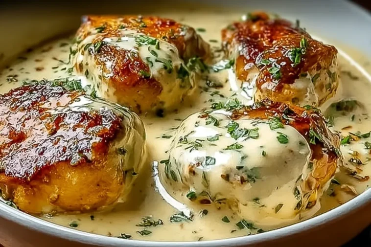 Delicious Easy Creamy Chicken Dish Ready to Serve