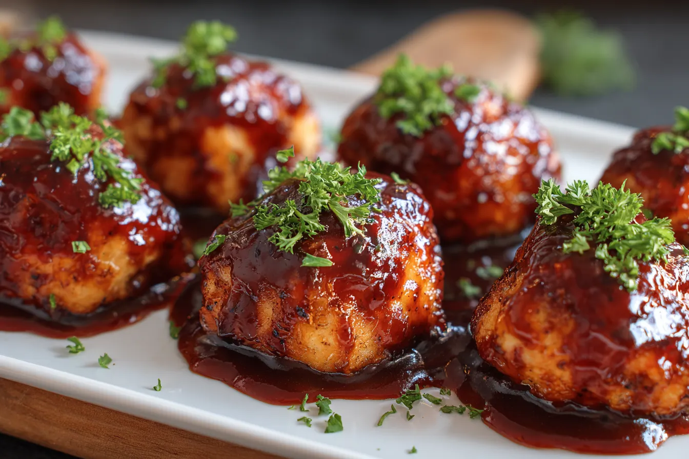 Easy Honey Barbecue Chicken Bites Recipe - A Sweet Delight! 3 Easy Honey Barbecue Chicken Bites - Delicious Appetizer
