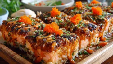 Easy Spicy Salmon Sushi Bake - Delicious and Flavorful Dinner