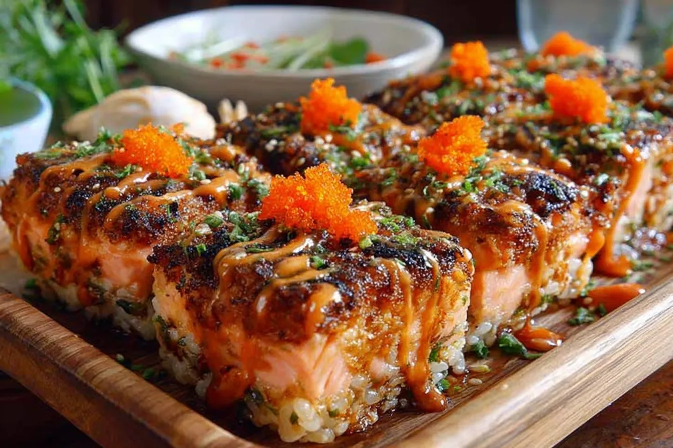Easy Spicy Salmon Sushi Bake - A Must-Try Dinner Delight 3 Easy Spicy Salmon Sushi Bake - Delicious and Flavorful Dinner