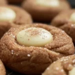 Eggnog Snickerdoodle Thumbprint Cookies Freshly Baked