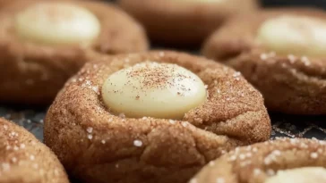 Eggnog Snickerdoodle Thumbprint Cookies Freshly Baked