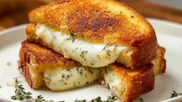 Garlic Grilled Cheese Sandwich Perfectly Golden and Melty