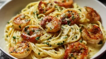 romantic shrimp pasta