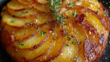 Garlicky Potato Galette – Crispy Layers of Flavor