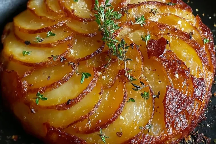 Garlicky Potato Galette – Crispy Layers of Flavor