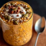 High Protein Pumpkin Overnight Oats in a Jar