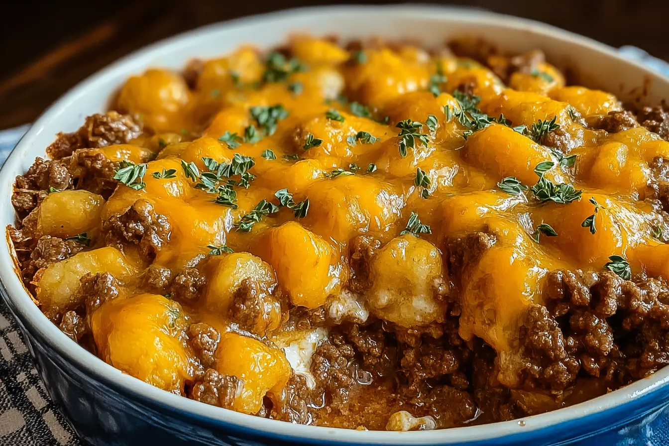 Hobo Casserole (Ground Beef) Recipe: A Cozy Comfort Dish 3 Hobo Casserole (Ground Beef) serving on a plate