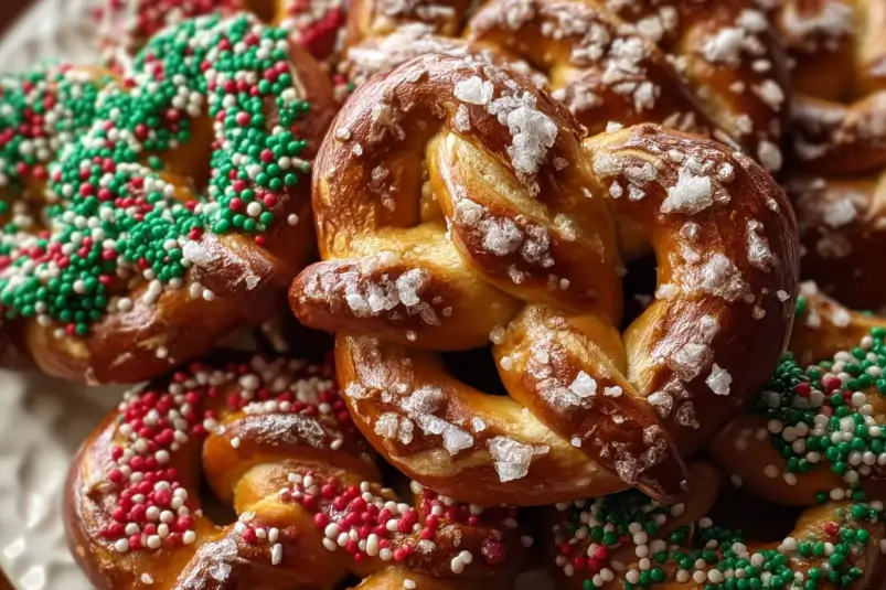 holiday pretzel cookies