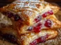 Homemade Cherry Puff Turnovers Freshly Baked
