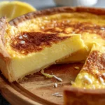 Impossible Lemon Pie Served Slice