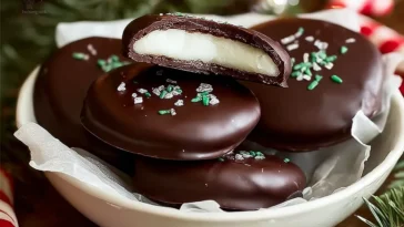 Irresistible Homemade Peppermint Patties on a Platter