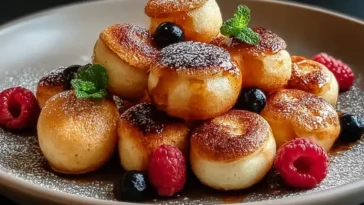 Mini Pancake Poppers in a Bowl