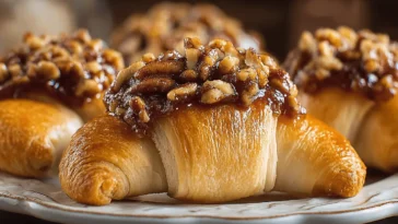 Pecan Pie Crescent Rolls Freshly Baked