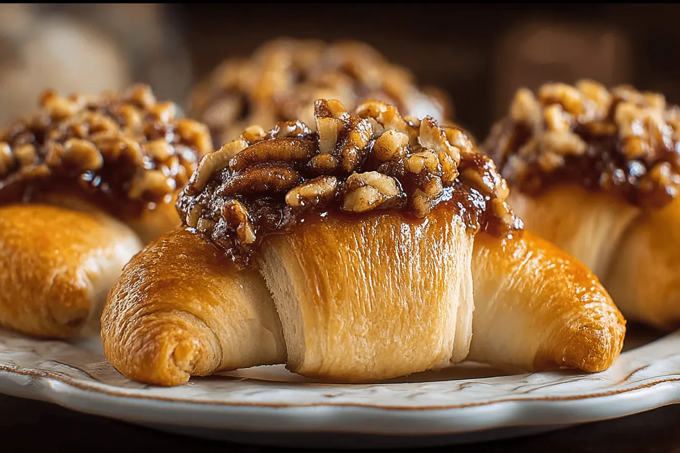 Pecan Pie Crescent Rolls Recipe: A Sweet Delight! 3 Pecan Pie Crescent Rolls Freshly Baked