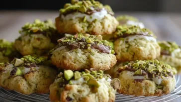 buttery pistachio cookies