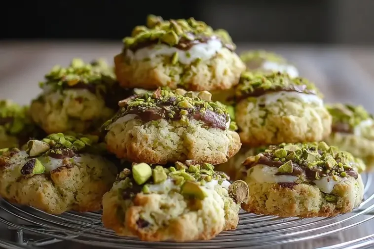 buttery pistachio cookies