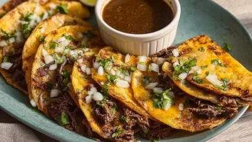 Delicious Quesabirria Tacos Ready to Savor