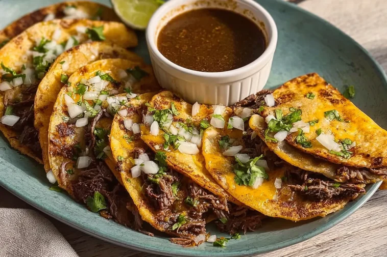 Delicious Quesabirria Tacos Ready to Savor