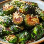 creamy tahini Brussels sprouts