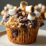 Delicious S’mores Chocolate Chip Muffins Fresh from the Oven