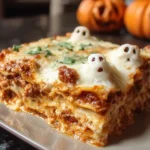 Halloween pasta bake