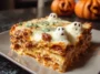 Halloween pasta bake