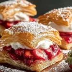 Strawberry Flaky Puff Pastry Baked Goodies