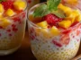 Strawberry Mango Sago Dessert Plated Beautifully