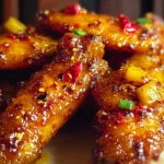 Sweet & Spicy Pineapple Cowboy Candy Chicken Wings