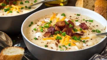 The Ultimate Creamy Potato Soup in a Bowl