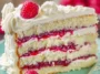 Delicious White Chocolate Raspberry Layer Cake Slice
