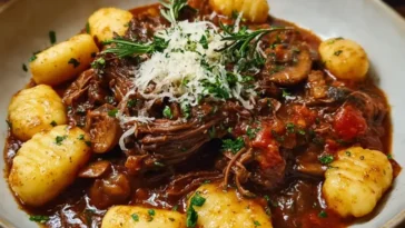 Beef Ragu with Parmesan Gnocchi