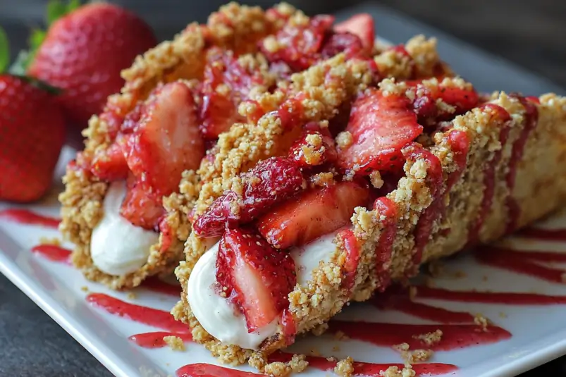 Strawberry Crunch Cheesecake Tacos That Delight Every Bite 3 Cream Cheese Strawberry Tacos