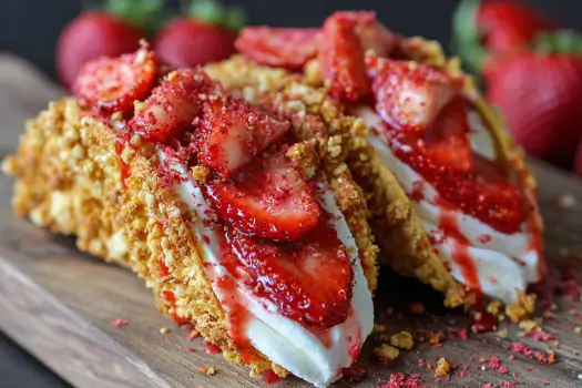 Cream Cheese Strawberry Tacos