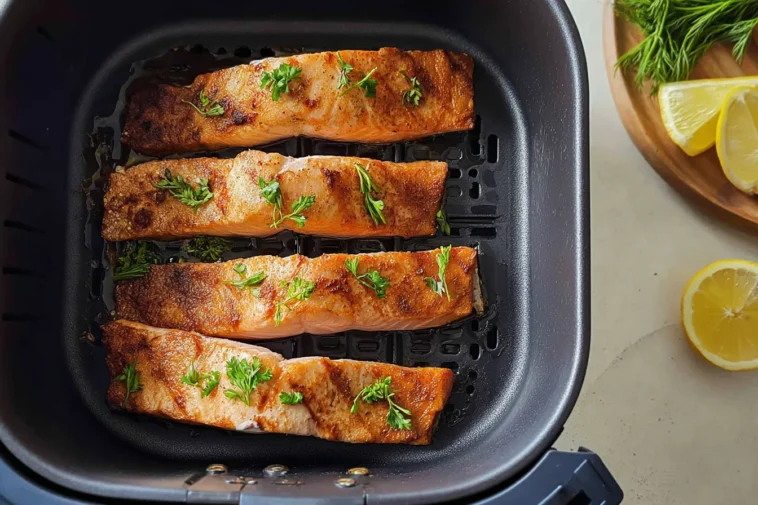 Flavorful Air Fryer Salmon with Herbs and Lemon