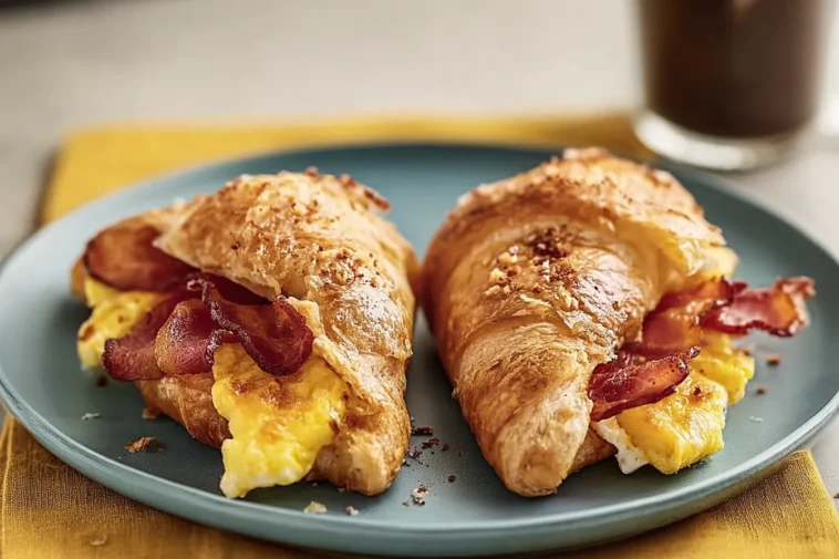Delicious Bacon, Egg and Cheese Breakfast Sandwiches