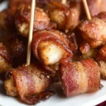 Bacon Wrapped Chicken Bites Ready to Serve