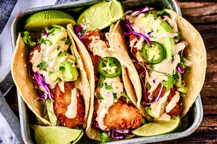 Baja Fish Tacos Ready to Serve