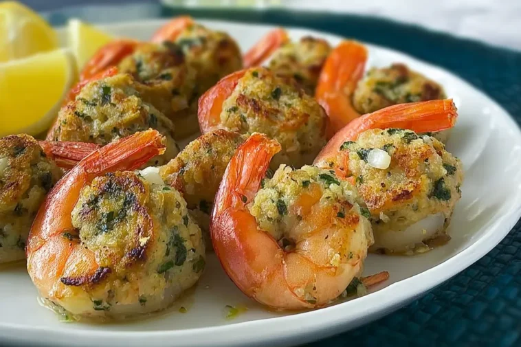 Baked Stuffed Shrimp Freshly Out of the Oven