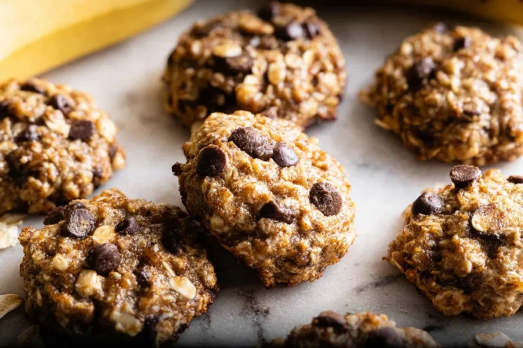 Delicious Banana Oatmeal Cookies on a Plate