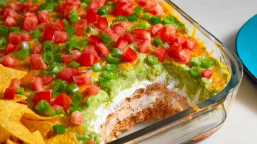 Best Ever Layered Mexican Dip Ready to Serve