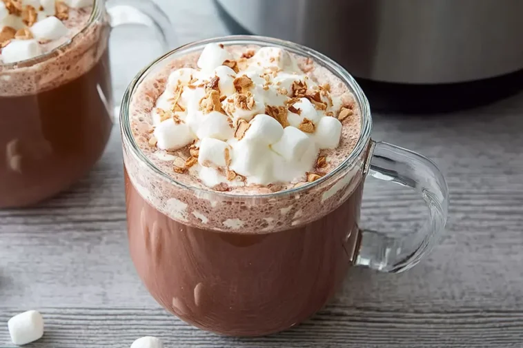 Mouthwatering Best Slow Cooker Hot Chocolate in a Mug