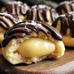 Delicious Boston Cream Pie Cookie Bites on a Plate