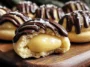 Delicious Boston Cream Pie Cookie Bites on a Plate