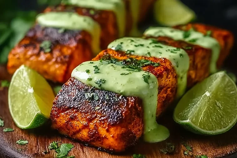 Cajun Salmon Avocado Lime - A Healthy Delight