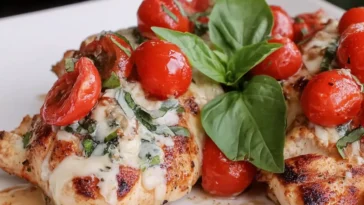 Caprese Chicken with Fresh Tomatoes and Basil