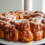 Caramel Pull-Apart Cinnamon Rolls Freshly Baked